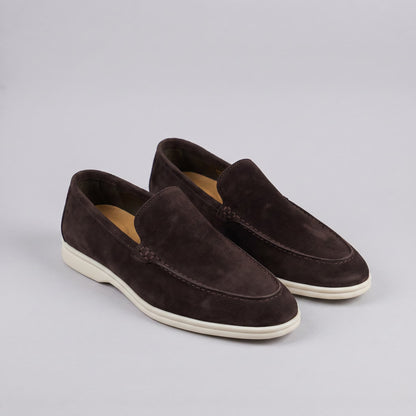 Gustavo | Mocassins de Camurça Homem Slip-On Sola Borracha