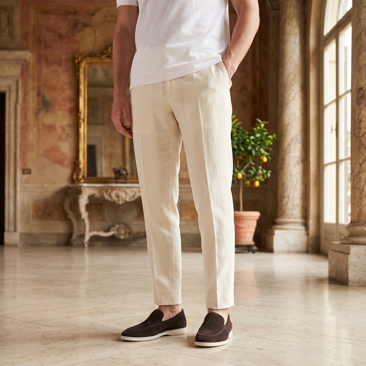 Gustavo | Mocassins de Camurça Homem Slip-On Sola Borracha
