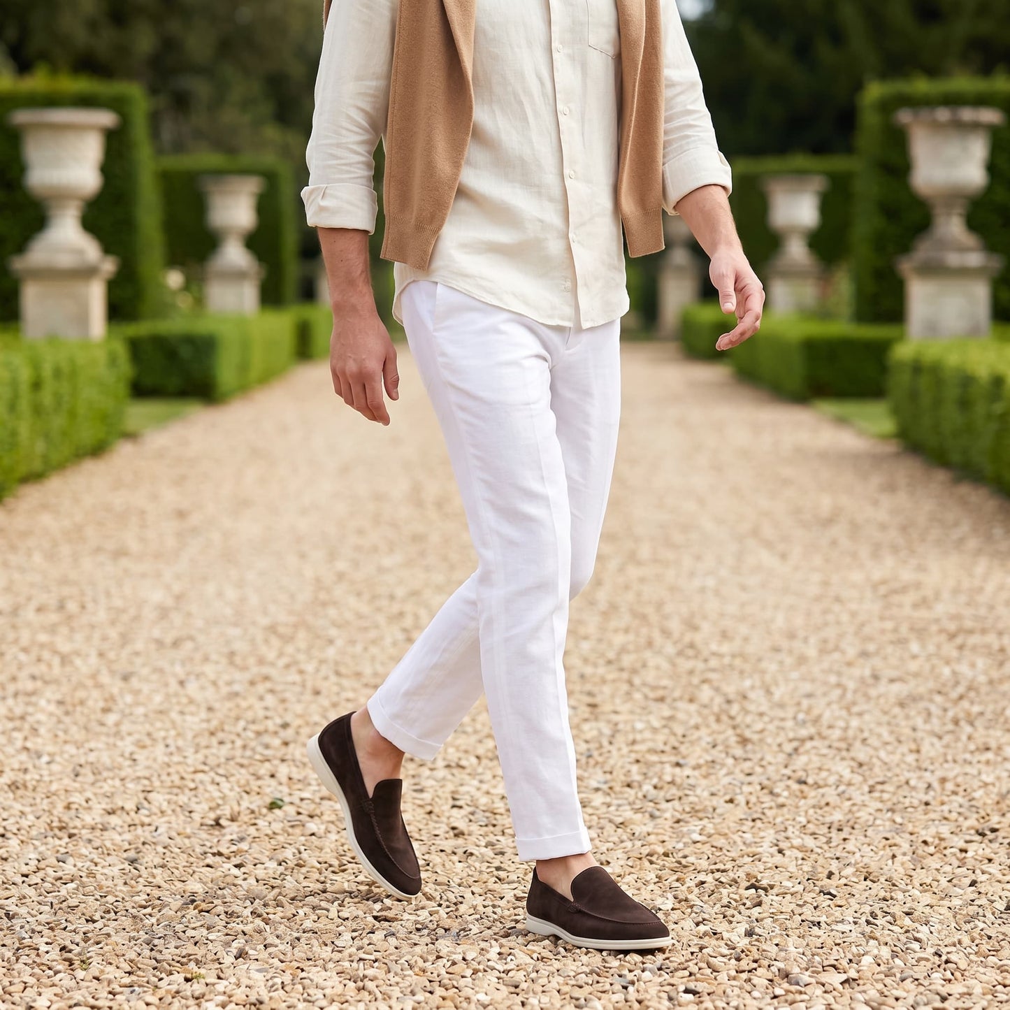 Gustavo | Mocassins de Camurça Homem Slip-On Sola Borracha