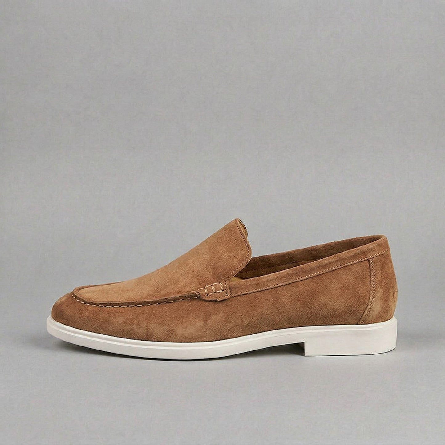 Gustavo | Mocassins de Camurça Homem Slip-On Sola Borracha