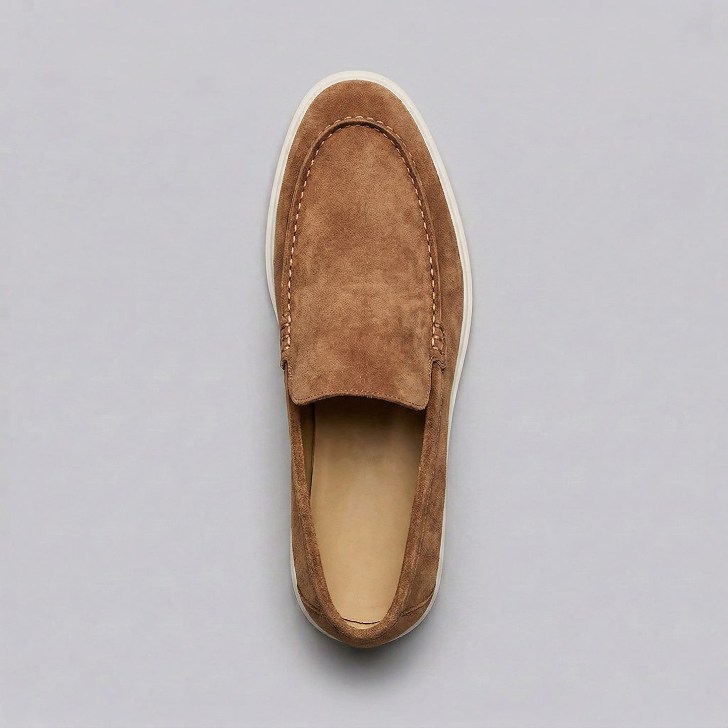 Gustavo | Mocassins de Camurça Homem Slip-On Sola Borracha