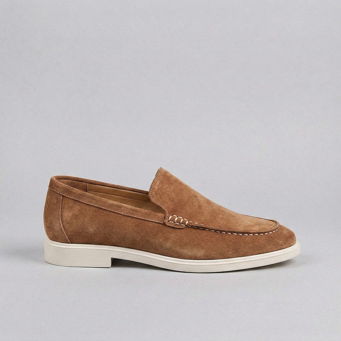 Gustavo | Mocassins de Camurça Homem Slip-On Sola Borracha