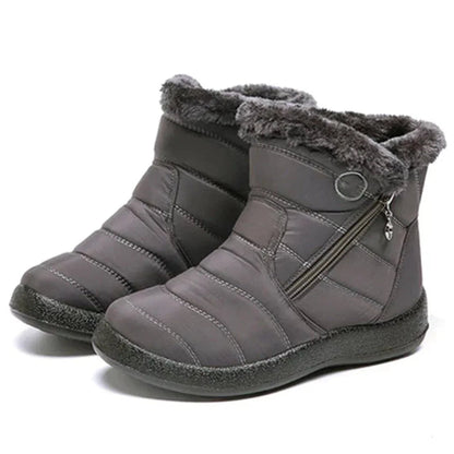 Harriet | Women's Quilted Waterproof Snow Boots with Side Zip