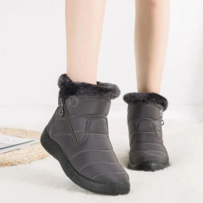 Harriet | Women's Quilted Waterproof Snow Boots with Side Zip