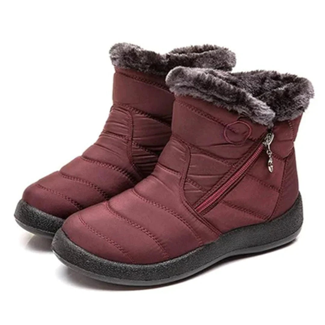 Harriet | Women's Quilted Waterproof Snow Boots with Side Zip
