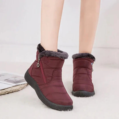 Harriet | Women's Quilted Waterproof Snow Boots with Side Zip