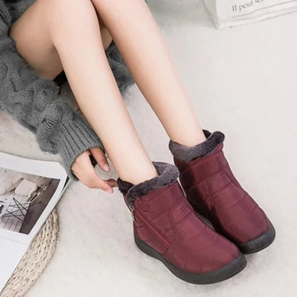 Harriet | Women's Quilted Waterproof Snow Boots with Side Zip