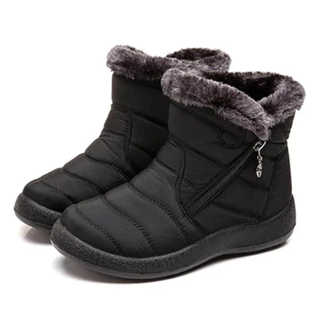 Harriet | Women's Quilted Waterproof Snow Boots with Side Zip
