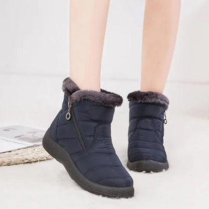 Harriet | Women's Quilted Waterproof Snow Boots with Side Zip