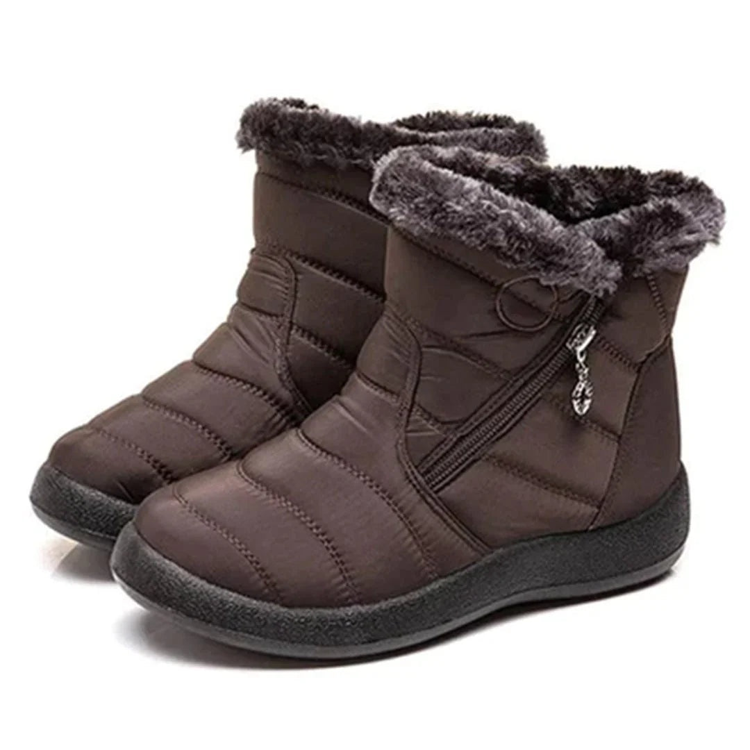 Harriet | Women's Quilted Waterproof Snow Boots with Side Zip