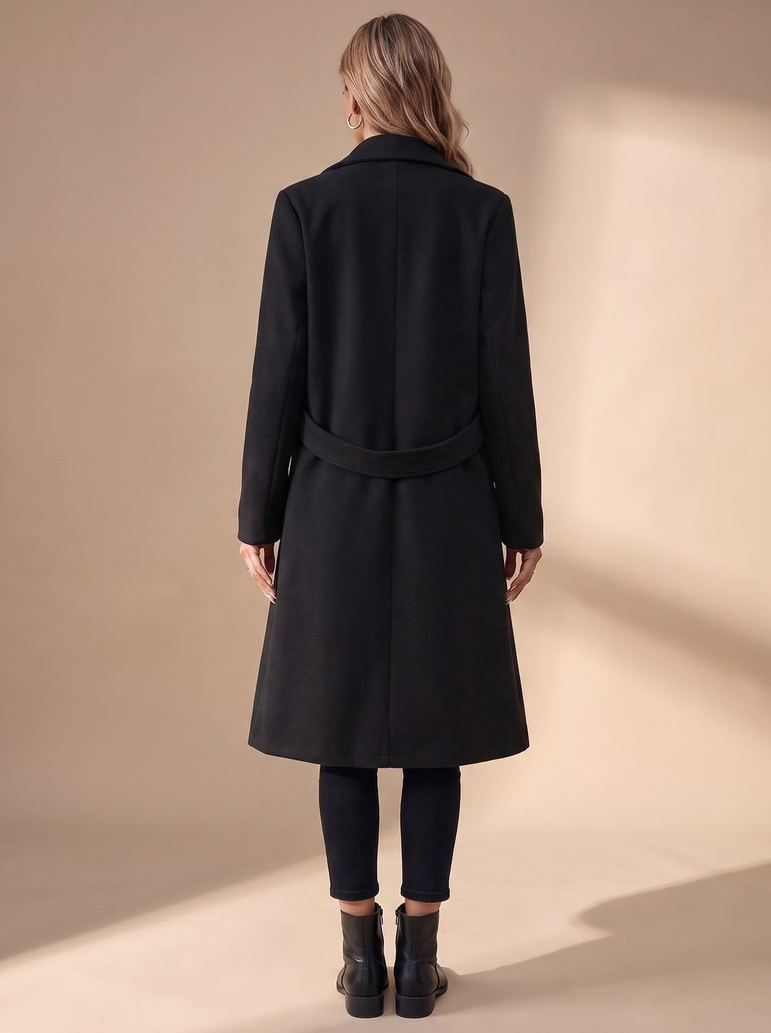 Noelle | Women's Long Winter Coat Classic Notch Lapel Overcoat