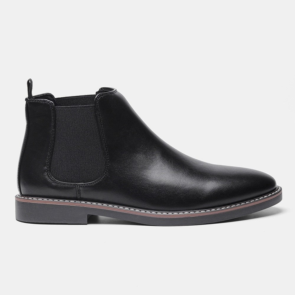 Henrique | Botins Chelsea Homem Couro Vegan Elástico Lateral
