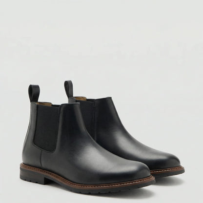 Henrique | Botins Chelsea Homem Couro Vegan Elástico Lateral
