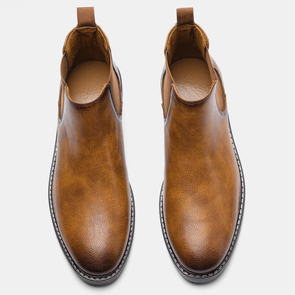 Henrique | Botins Chelsea Homem Couro Vegan Elástico Lateral