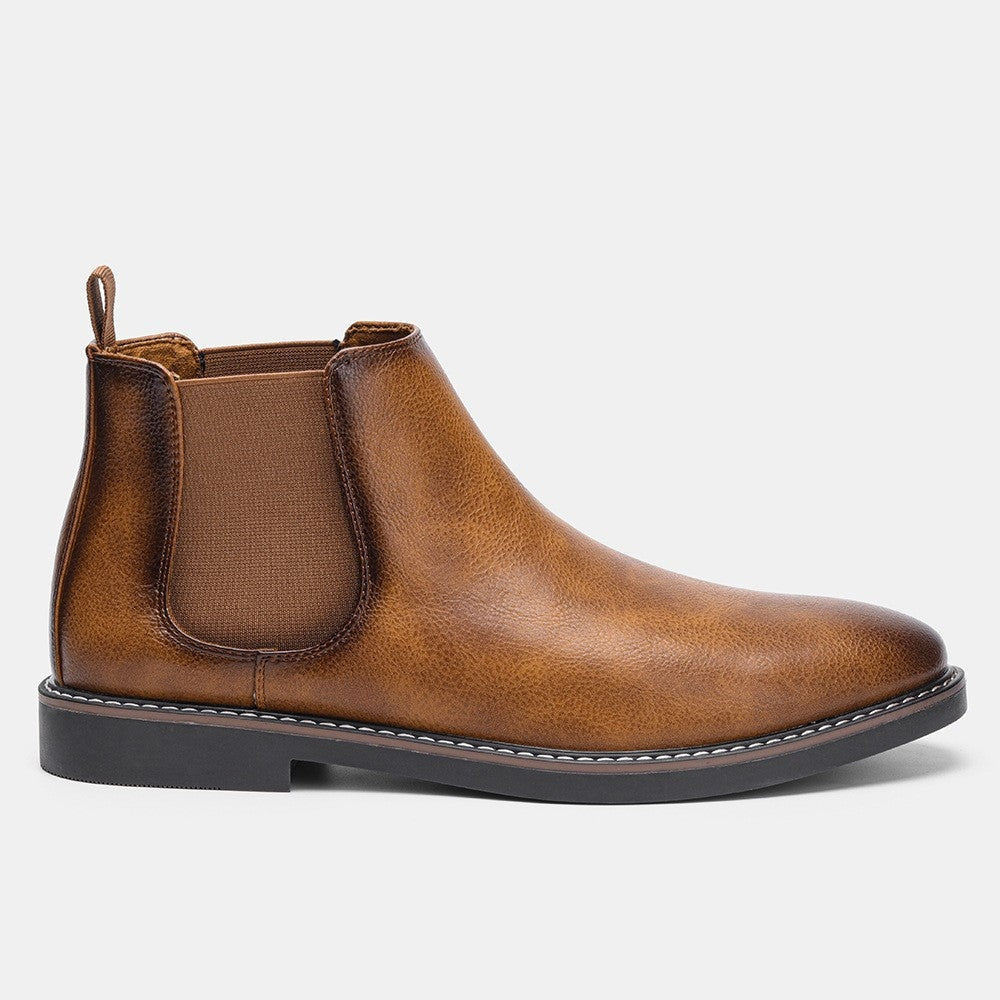 Henrique | Botins Chelsea Homem Couro Vegan Elástico Lateral