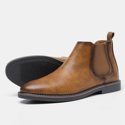 Henrique | Botins Chelsea Homem Couro Vegan Elástico Lateral