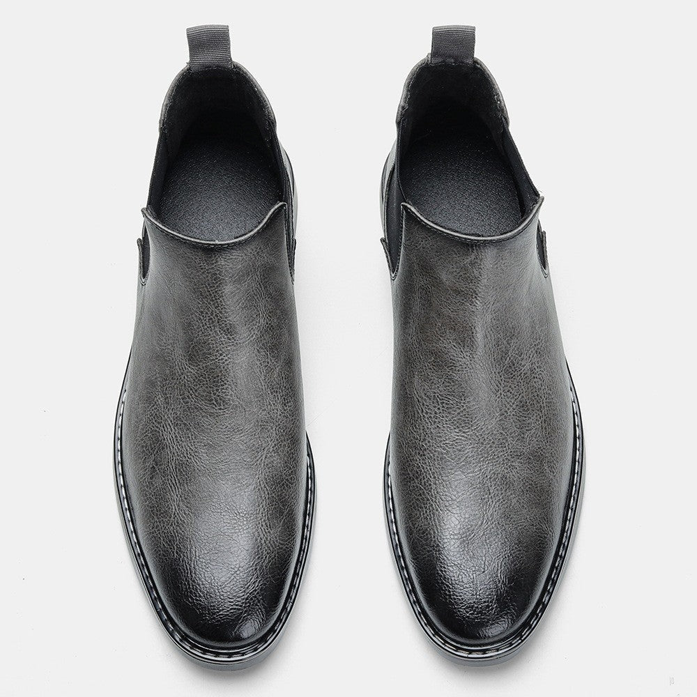 Henrique | Botins Chelsea Homem Couro Vegan Elástico Lateral