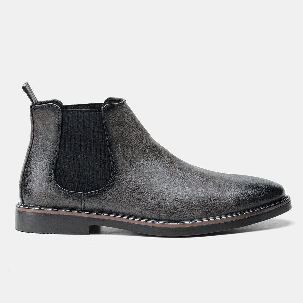 Henrique | Botins Chelsea Homem Couro Vegan Elástico Lateral