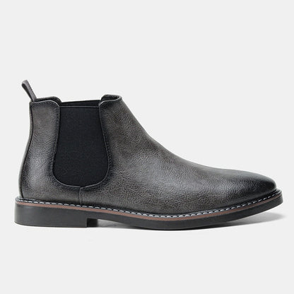 Henrique | Botins Chelsea Homem Couro Vegan Elástico Lateral