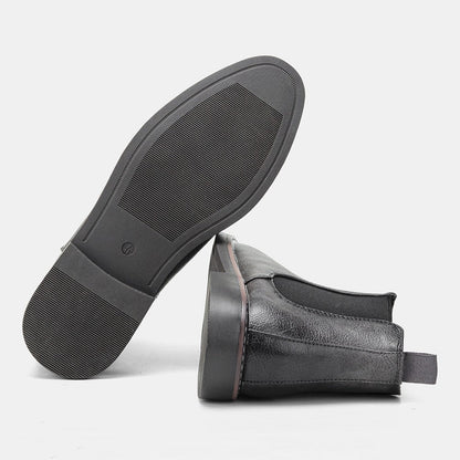 Henrique | Botins Chelsea Homem Couro Vegan Elástico Lateral