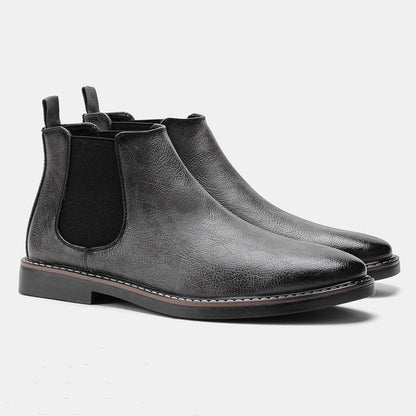 Henrique | Botins Chelsea Homem Couro Vegan Elástico Lateral
