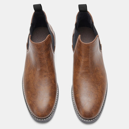 Henrique | Botins Chelsea Homem Couro Vegan Elástico Lateral