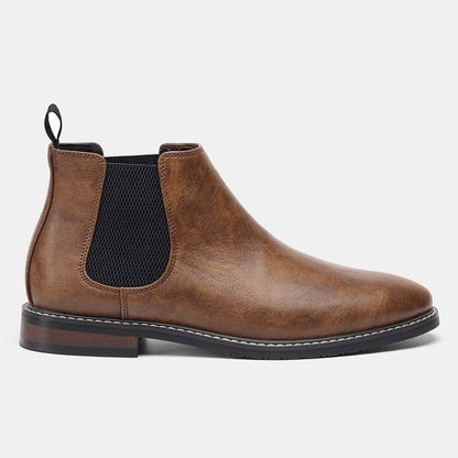 Henrique | Botins Chelsea Homem Couro Vegan Elástico Lateral