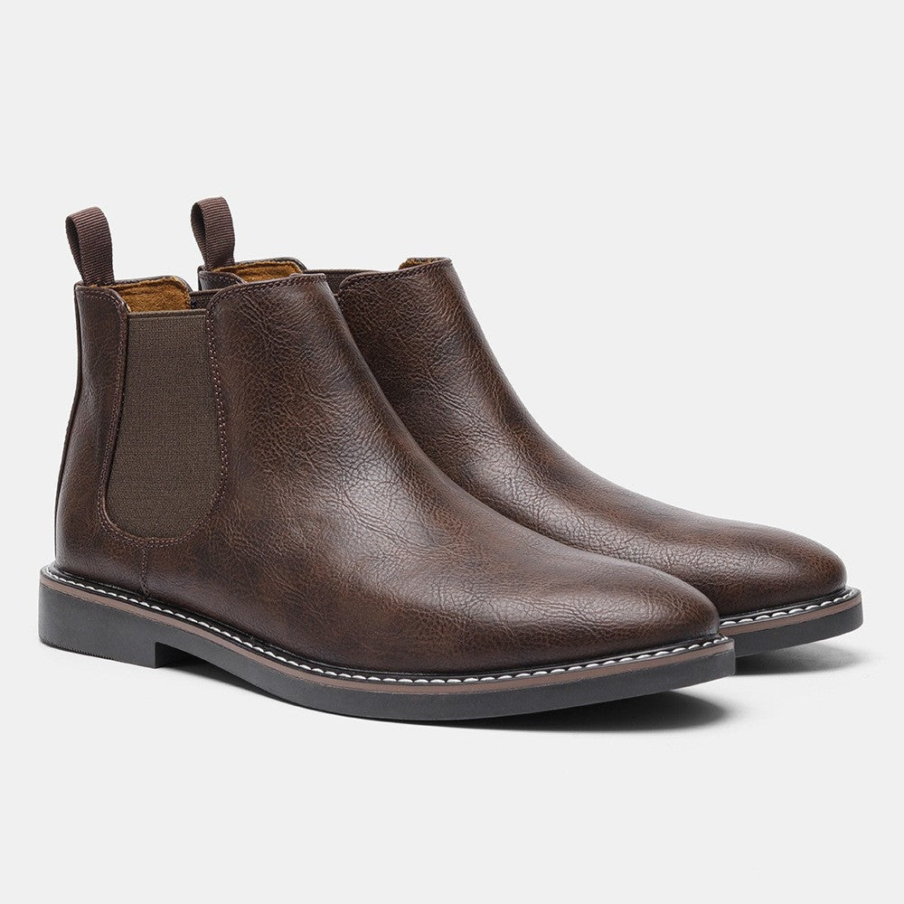 Henrique | Botins Chelsea Homem Couro Vegan Elástico Lateral
