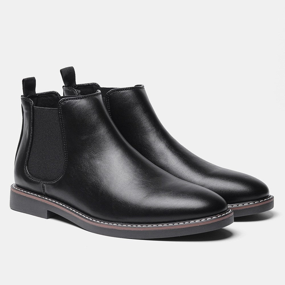 Henrique | Botins Chelsea Homem Couro Vegan Elástico Lateral