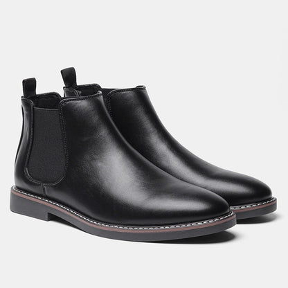 Henrique | Botins Chelsea Homem Couro Vegan Elástico Lateral