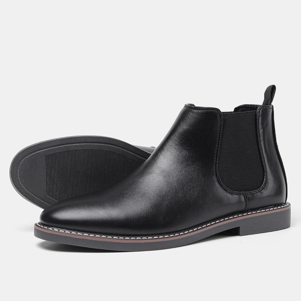 Henrique | Botins Chelsea Homem Couro Vegan Elástico Lateral