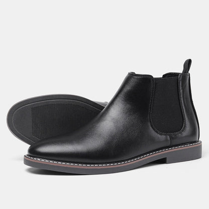 Henrique | Botins Chelsea Homem Couro Vegan Elástico Lateral