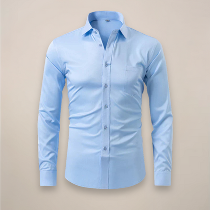 Henrique | Camisa de Manga Comprida Homem Ajuste Slim com Bolso