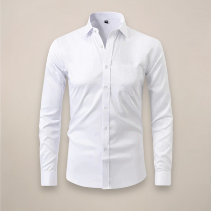 Henrique | Camisa de Manga Comprida Homem Ajuste Slim com Bolso