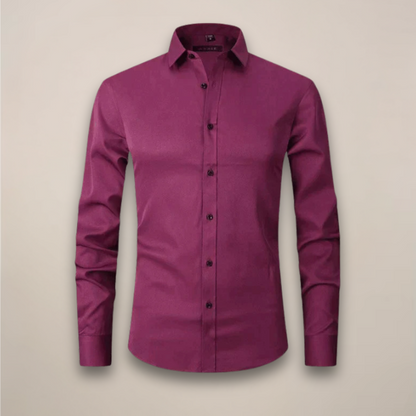Henrique | Camisa de Manga Comprida Homem Ajuste Slim com Bolso
