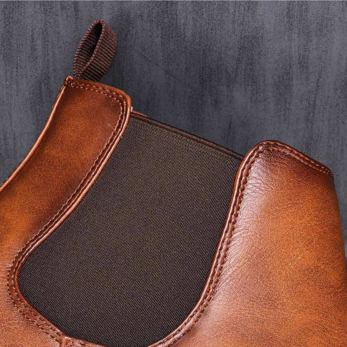 Otis | Men's Classic Leather Chelsea Boots Slip On Ankle