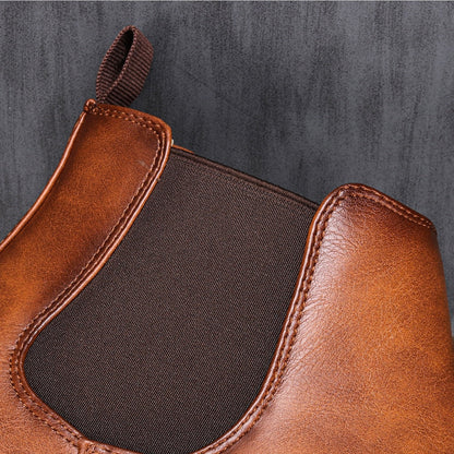Otis | Men's Classic Leather Chelsea Boots Slip On Ankle