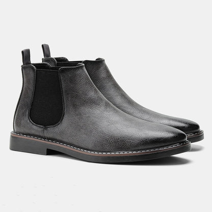 Otis | Men's Classic Leather Chelsea Boots Slip On Ankle
