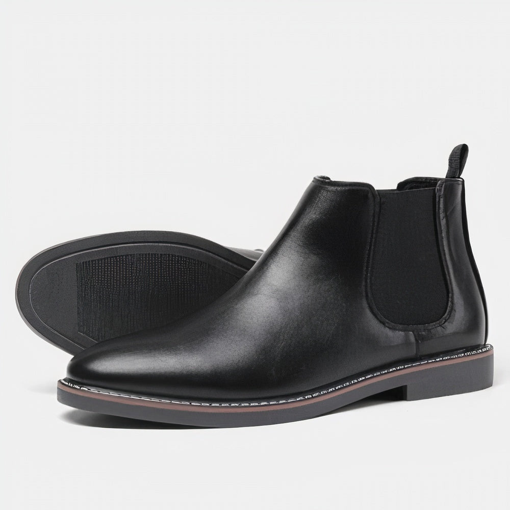 Otis | Men's Classic Leather Chelsea Boots Slip On Ankle
