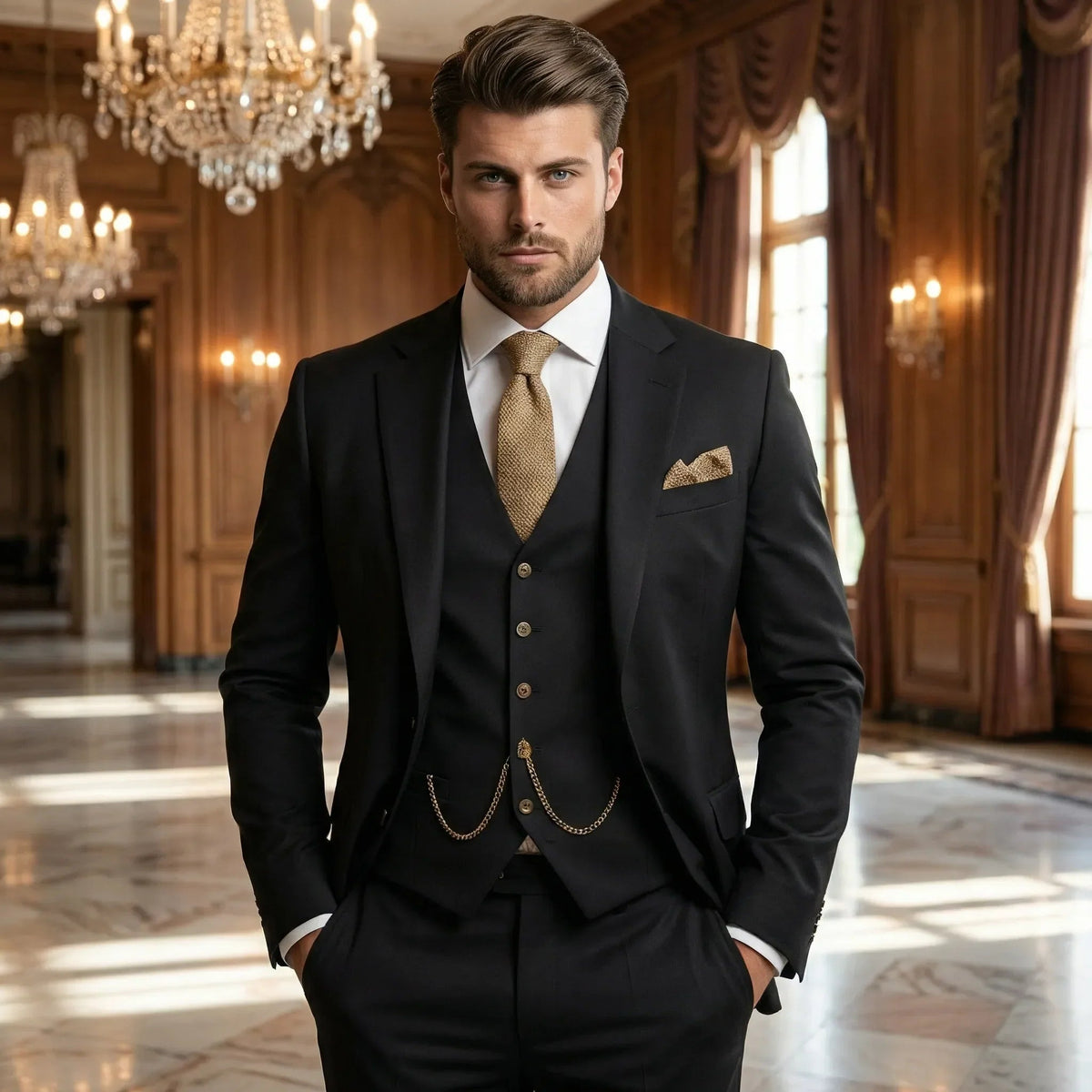 Henrique | Fato Homem Três Peças Slim Fit Cerimónia