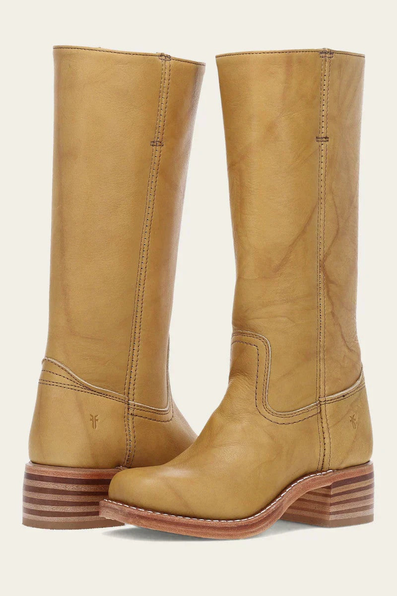 Inês | Cowboy Boots de Couro Mulher Cano Médio Salto Bloco