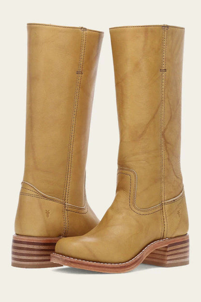 Inês | Cowboy Boots de Couro Mulher Cano Médio Salto Bloco