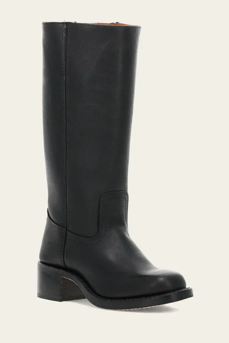 Inês | Cowboy Boots de Couro Mulher Cano Médio Salto Bloco
