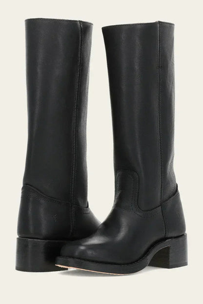 Inês | Cowboy Boots de Couro Mulher Cano Médio Salto Bloco