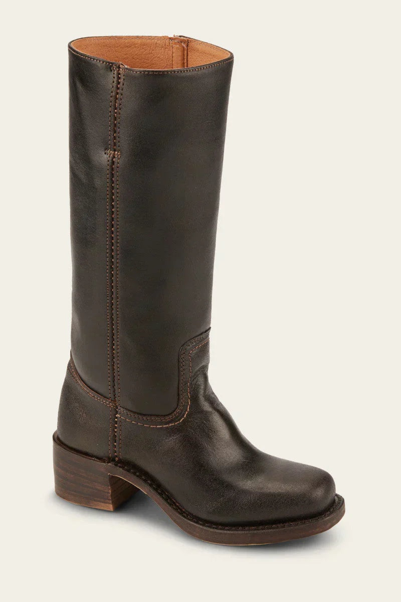 Inês | Cowboy Boots de Couro Mulher Cano Médio Salto Bloco