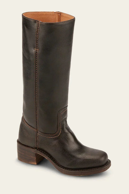 Inês | Cowboy Boots de Couro Mulher Cano Médio Salto Bloco