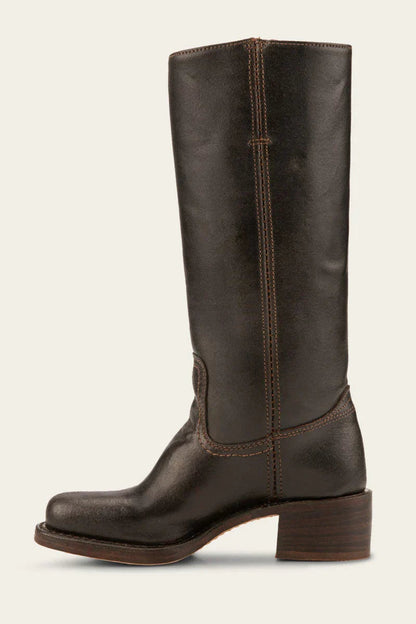 Inês | Cowboy Boots de Couro Mulher Cano Médio Salto Bloco