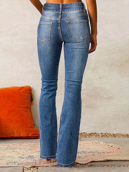 Inês | Jeans Bootcut Cintura Alta Mulher Calças de Ganga
