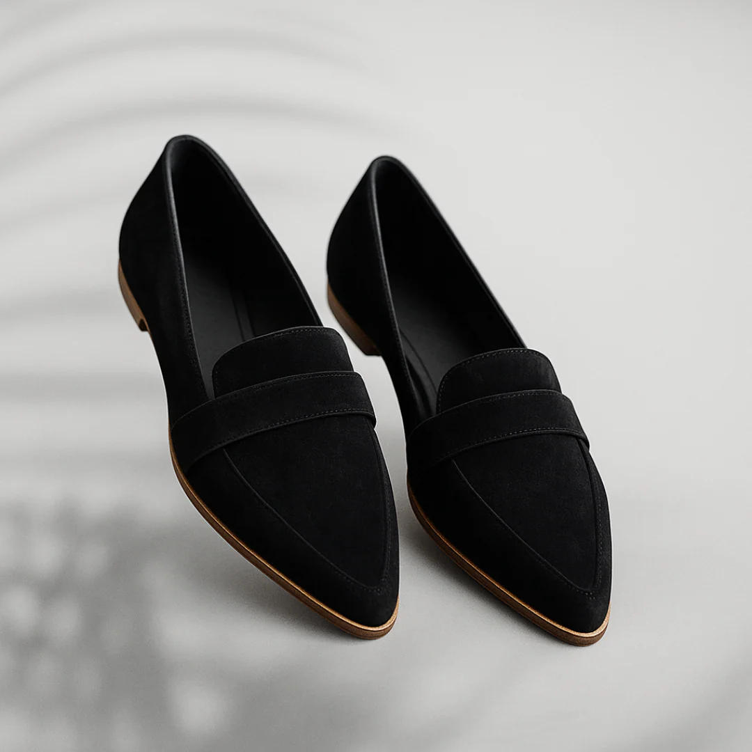Inês | Mocassins de Camurça Mulher Bico Fino