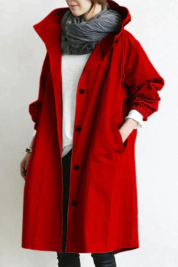 Inês | Parka Impermeável Mulher com Capuz Oversize